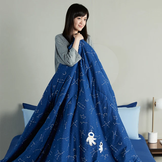 【YVONNE 以旺傢飾】100%美國棉四季被-火箭兔 寶石藍(雙人 純棉) 歷史價格詳細信息