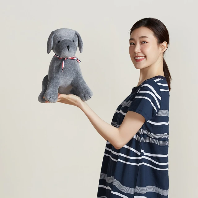 【YVONNE 以旺傢飾】旺旺坐姿狗玩偶(經典灰) 歷史價格詳細信息