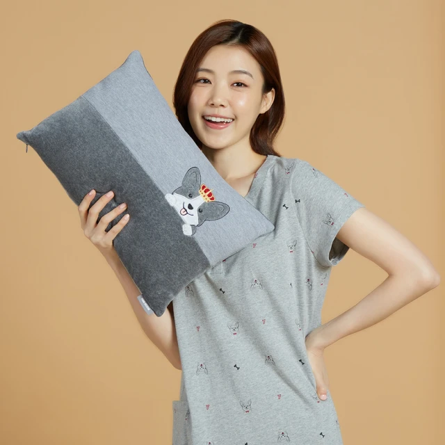【YVONNE 以旺傢飾】柯基探頭方形抱枕_30x45公分(岩石灰) 歷史價格詳細信息