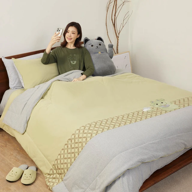 【YVONNE 以旺傢飾】100%美國棉四季被-火箭兔 寶石藍(雙人 純棉) 歷史價格詳細信息