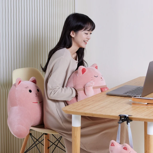 【YVONNE 以旺傢飾】招財貓頸枕-岩石灰 歷史價格詳細信息