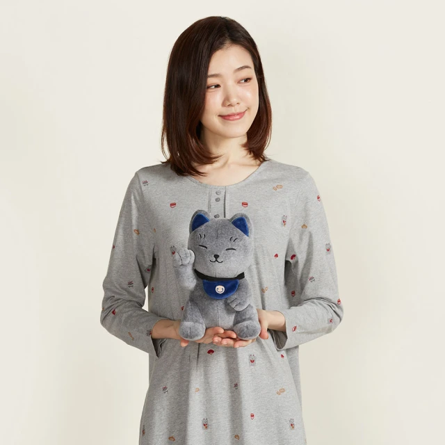 【YVONNE 以旺傢飾】招財貓頸枕-岩石灰 歷史價格詳細信息