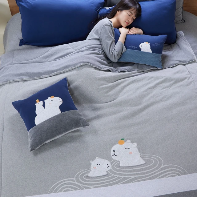 【YVONNE 以旺傢飾】100%美國棉四季被-火箭兔 寶石藍(雙人 純棉) 歷史價格詳細信息