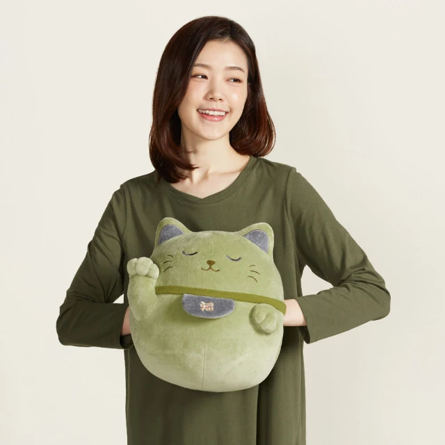 【YVONNE 以旺傢飾】招財貓頸枕-岩石灰 歷史價格詳細信息
