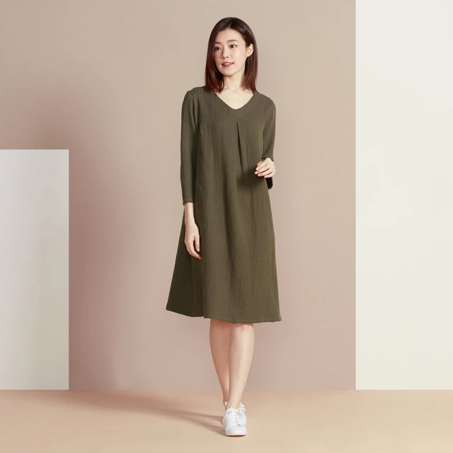 【YVONNE 以旺傢飾】雙層棉植物印花半開襟長袖上衣-丈青 歷史價格詳細信息