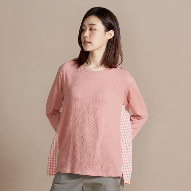 【YVONNE 以旺傢飾】拼接長袖上衣(岩石灰) 歷史價格詳細信息