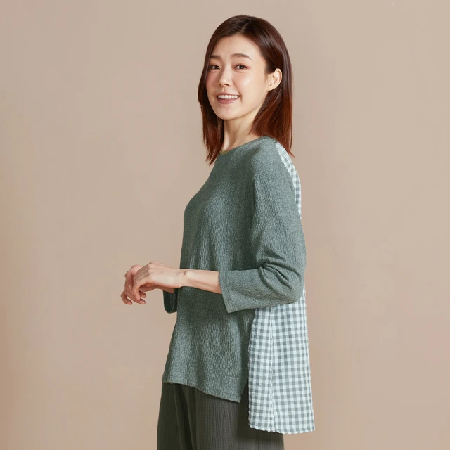 【YVONNE 以旺傢飾】拼接長袖上衣(岩石灰) 歷史價格詳細信息