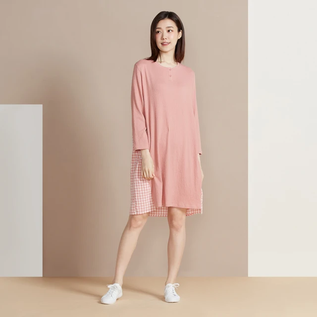 【YVONNE 以旺傢飾】拼接長袖上衣(岩石灰) 歷史價格詳細信息