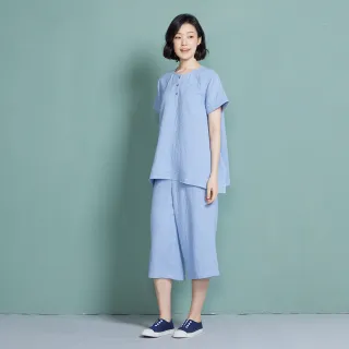 【YVONNE 以旺傢飾】雙層紗寬鬆長褲(丈青) 歷史價格詳細信息