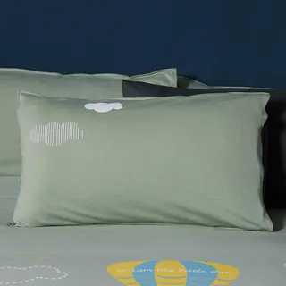 【Yvonne Collection】100%美國純棉素面枕套-雙色拼接 丈青藍(1入) 歷史價格詳細信息