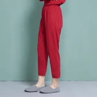 【YVONNE 以旺傢飾】膠原美膚 抓褶貼身長褲(暗紅M) 歷史價格詳細信息