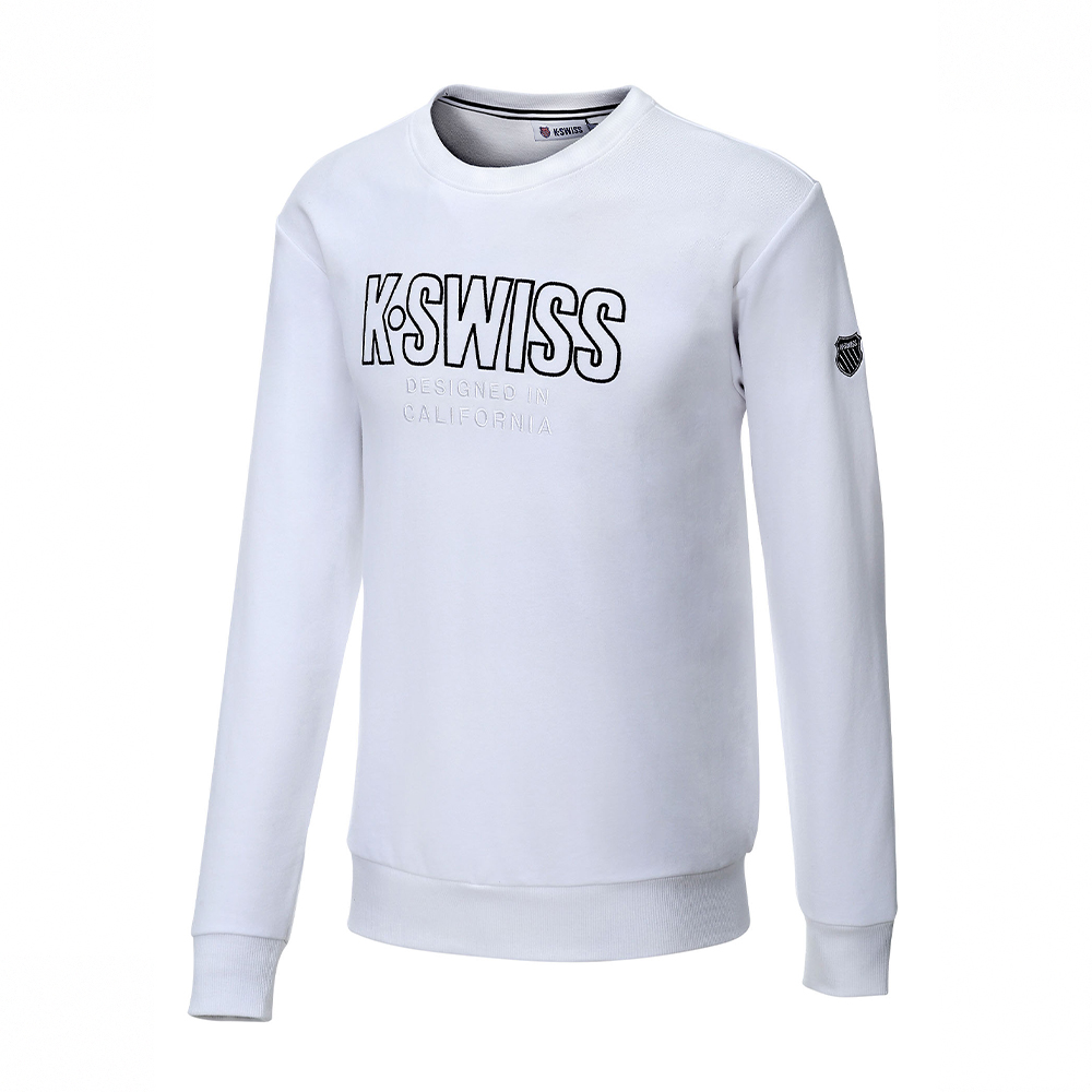 K-SWISS  Sweatshirt 圓領上衣-女-白 歷史價格詳細信息
