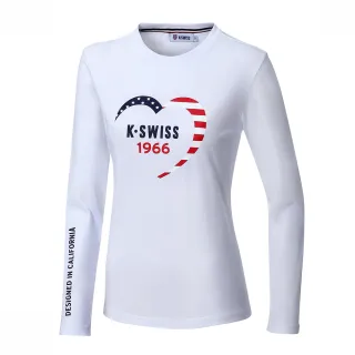 K-SWISS Sweet Heart Tee長袖T恤-女-白 歷史價格詳細信息
