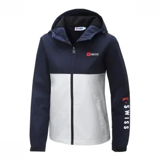 K-SWISS RT Windbreaker刷毛防風外套-女-藍/白 歷史價格詳細信息
