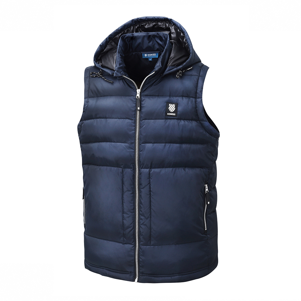 【K-SWISS】可拆式連帽羽絨背心 Down Vest-女-黑(199134-008) 歷史價格詳細信息