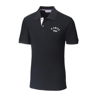 K-SWISS Cotton Polo短袖POLO衫-男-黑 歷史價格詳細信息
