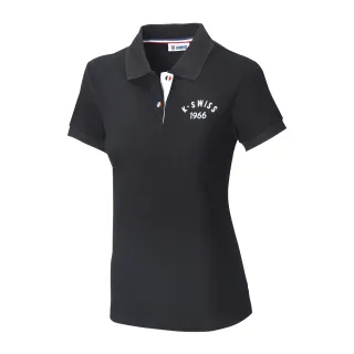 K-SWISS Cotton Polo短袖POLO衫-男-黑 歷史價格詳細信息