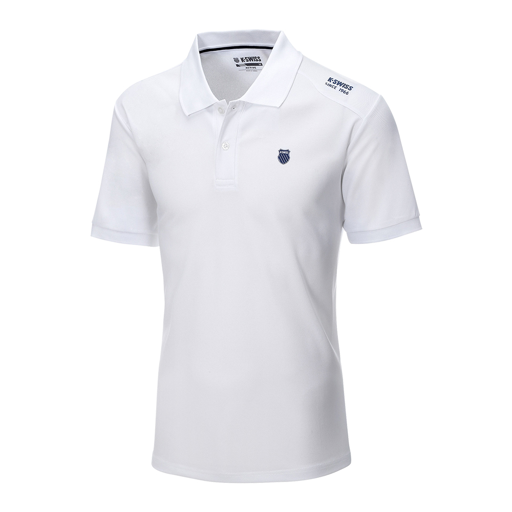 【K-SWISS】排汗Polo衫 Solid PF Polo-男-藍(106136-426) 歷史價格詳細信息