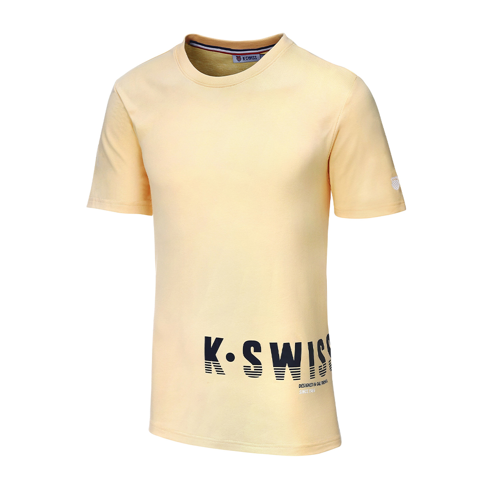 【K-SWISS】棉質吸排T恤 CA Skyline Tee-男-綠(106111-387) 歷史價格詳細信息