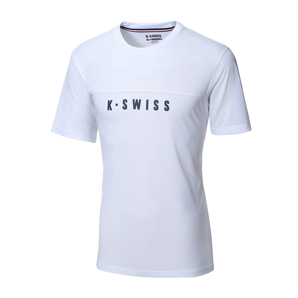 K-SWISS Active Tee涼感排汗T恤-女-白 歷史價格詳細信息