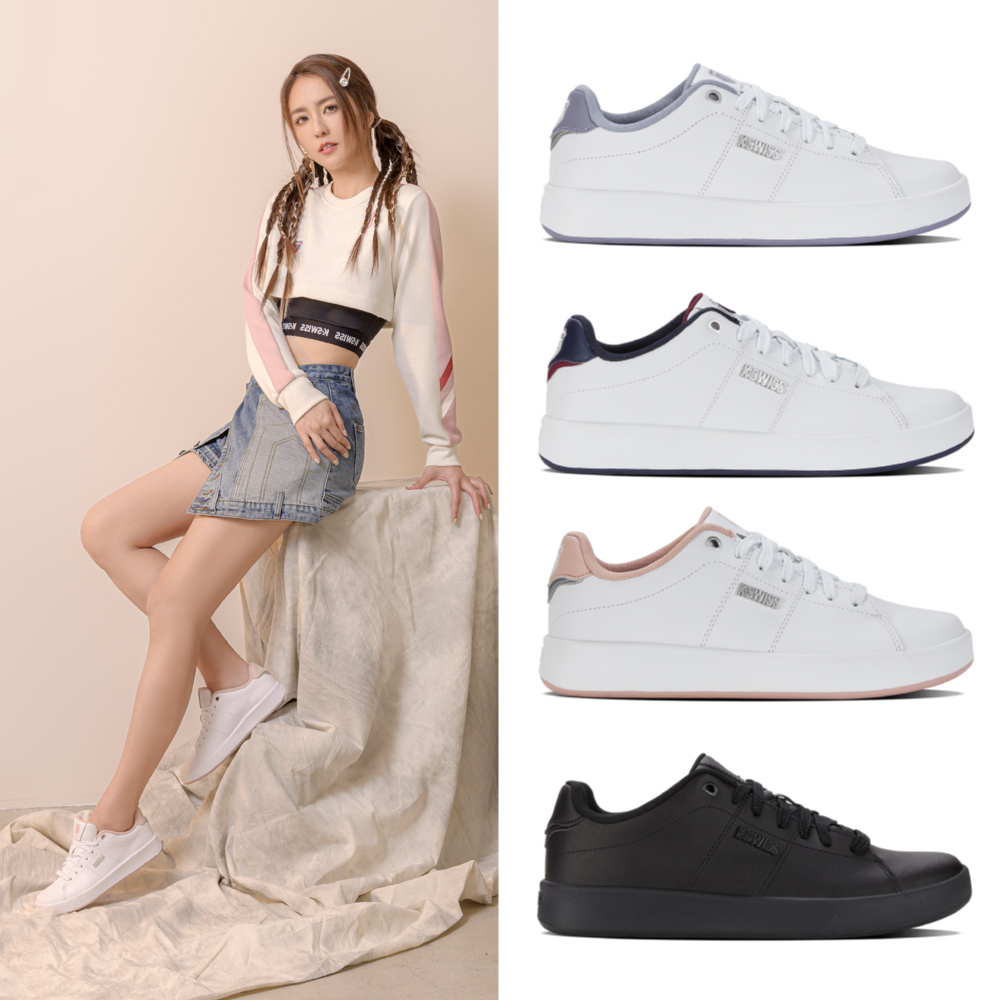 K-SWISS Court Cameo II時尚運動鞋-女-黑 歷史價格詳細信息