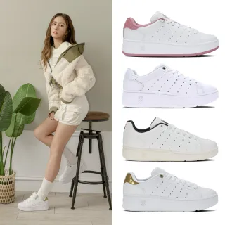 【K-SWISS】時尚運動鞋 Classic PF Platform(-女-白/卡其) 歷史價格詳細信息