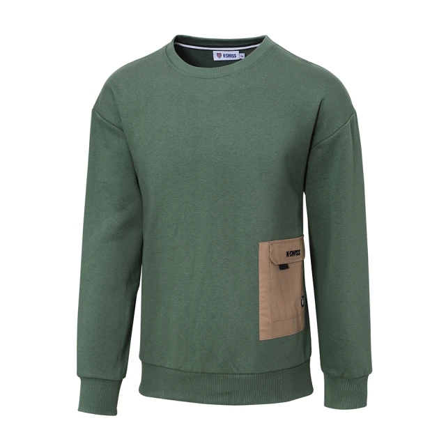 K-SWISS  Sweatshirt 刷毛圓領上衣-女-莓粉 歷史價格詳細信息