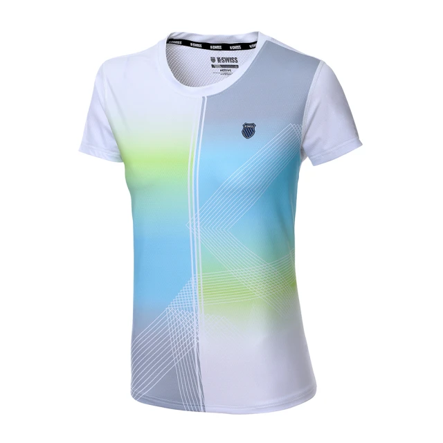 【K-SWISS】涼感排汗T恤 PF Tee-男-藍(1010236-426) 歷史價格詳細信息