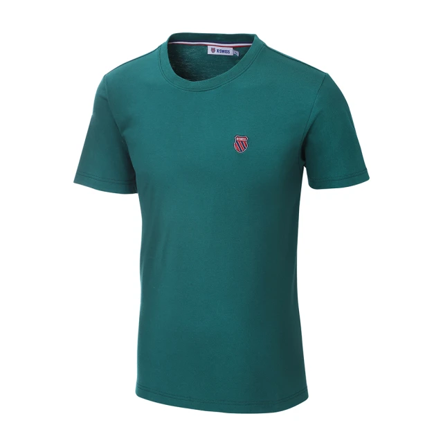【K-SWISS】棉質吸排T恤 CA Skyline Tee-男-綠(106111-387) 歷史價格詳細信息