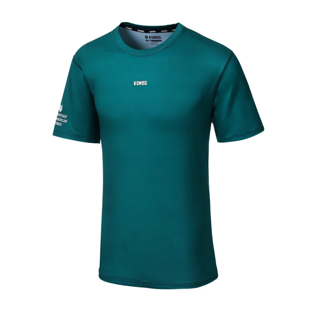 【K-SWISS】涼感排汗T恤 PF Tee-男-藍(1010236-426) 歷史價格詳細信息