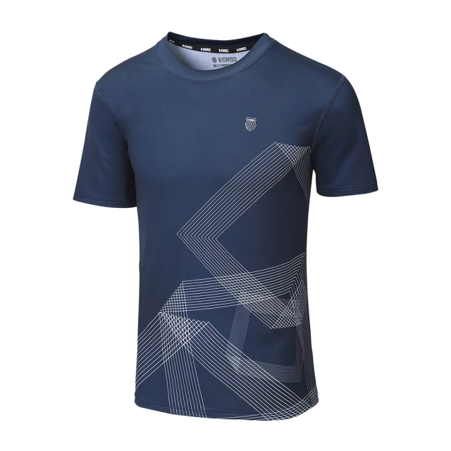【K-SWISS】涼感排汗T恤 Sublimation Tee-男-藍(108076-426) 歷史價格詳細信息
