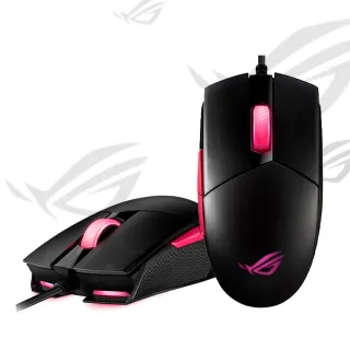 ASUS 華碩 ROG STRIX IMPACT II 電競有線滑鼠【黑色贈鼠墊】 (黑/月光白) 光學感測 歷史價格詳細信息