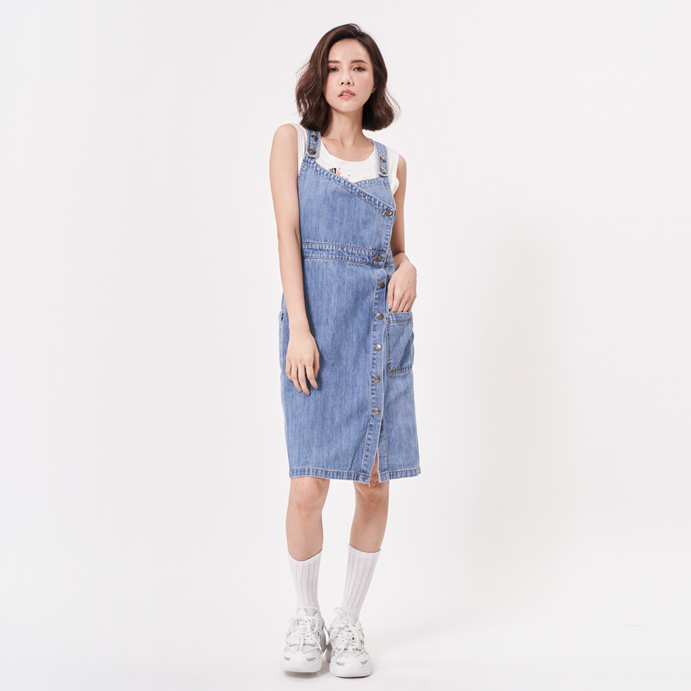 【5th STREET】女牛仔休閒連身短褲-漂淺藍 歷史價格詳細信息