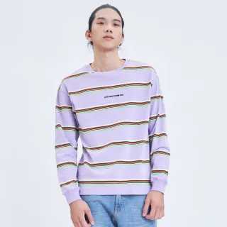 【5th STREET】中性款寬版條紋短袖T恤-黑色(山形系列) 歷史價格詳細信息
