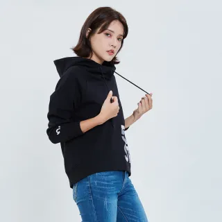 【5th STREET】女裝剪接前口袋造型連帽上衣-黑色 歷史價格詳細信息