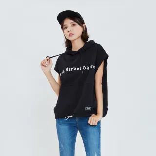 【5th STREET】女寬版側開衩短袖T恤-黑色 歷史價格詳細信息