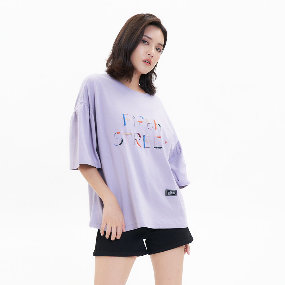 【5th STREET】女裝寬版下擺抽繩連帽T恤-黑色(山形系列) 歷史價格詳細信息