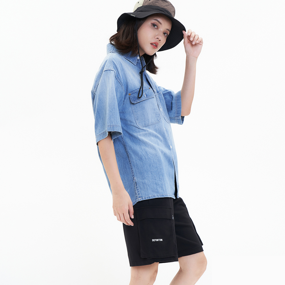 【5th STREET】中性款夜光汽水人印花短T恤-黃色 歷史價格詳細信息