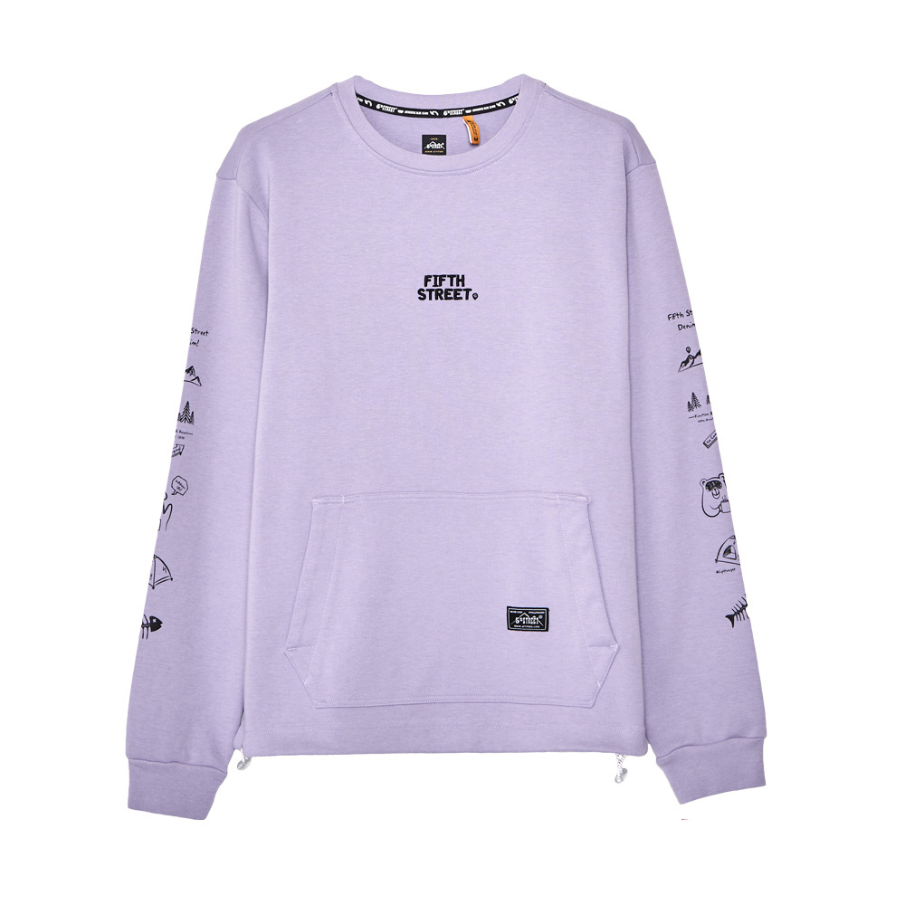 【5th STREET】男露營道具印花短袖T恤(青綠色) 歷史價格詳細信息