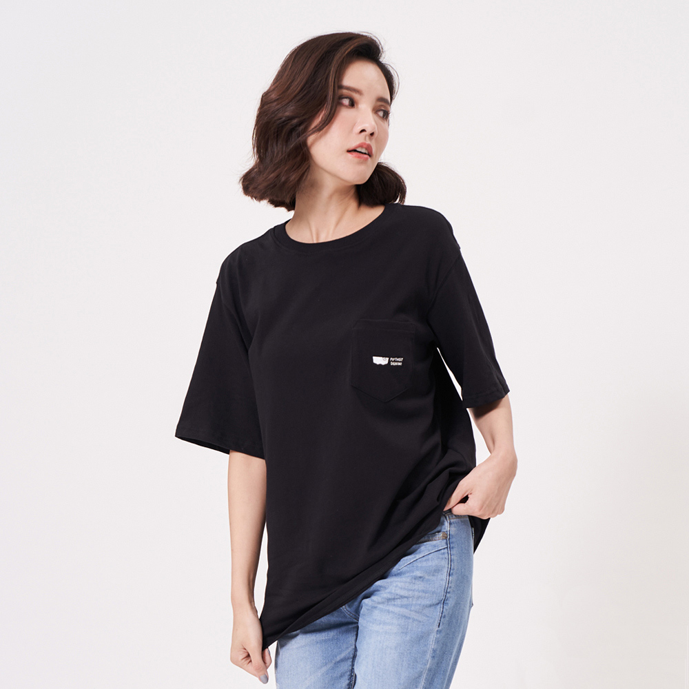 【5th STREET】中性款夜光汽水人印花短T恤-黃色 歷史價格詳細信息