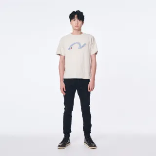 【5th STREET】男裝黑熊岩石LOGO短袖T恤-丈青 歷史價格詳細信息
