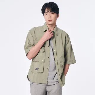 【5th STREET】男多口袋工作寬直筒褲-墨綠 歷史價格詳細信息