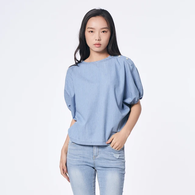 【5th STREET】女寬版側開衩短袖T恤-黑色 歷史價格詳細信息