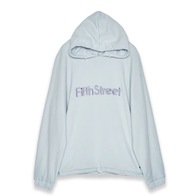 【5th STREET】女裝繡花休閒連帽外套-麻灰色 歷史價格詳細信息