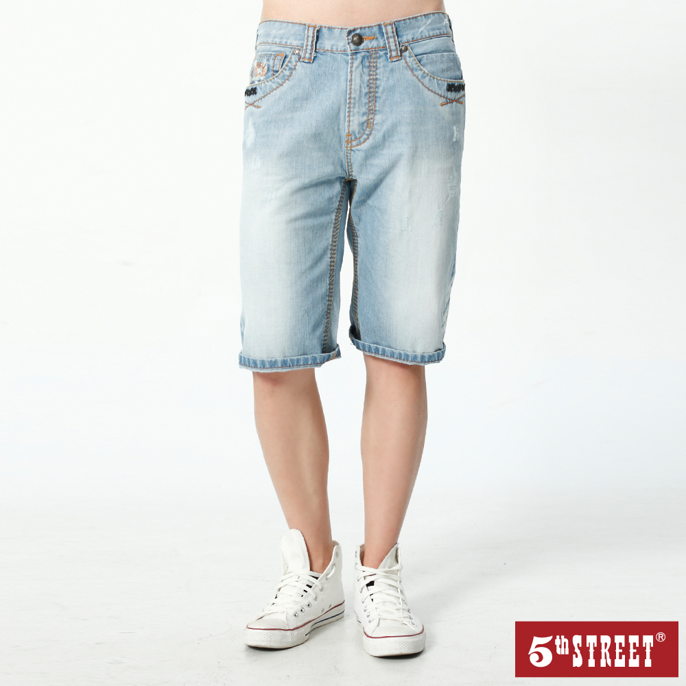 【5th STREET】男露營道具印花短袖T恤(青綠色) 歷史價格詳細信息