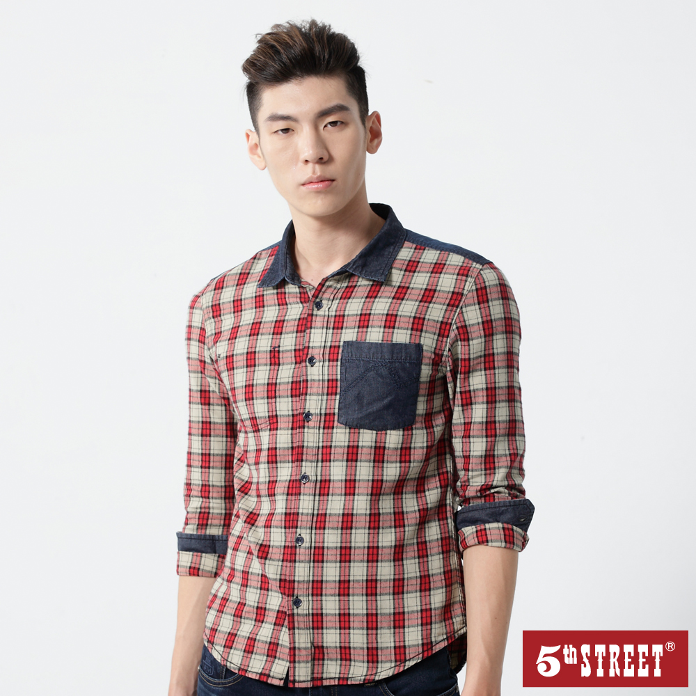【5th STREET】男配色素面短袖POLO衫-水藍 歷史價格詳細信息