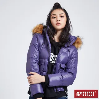 紫色短款羽絨服女冬季2023新款設計感小眾韓版寬松連帽白鴨絨外套_佳美優品 歷史價格詳細信息