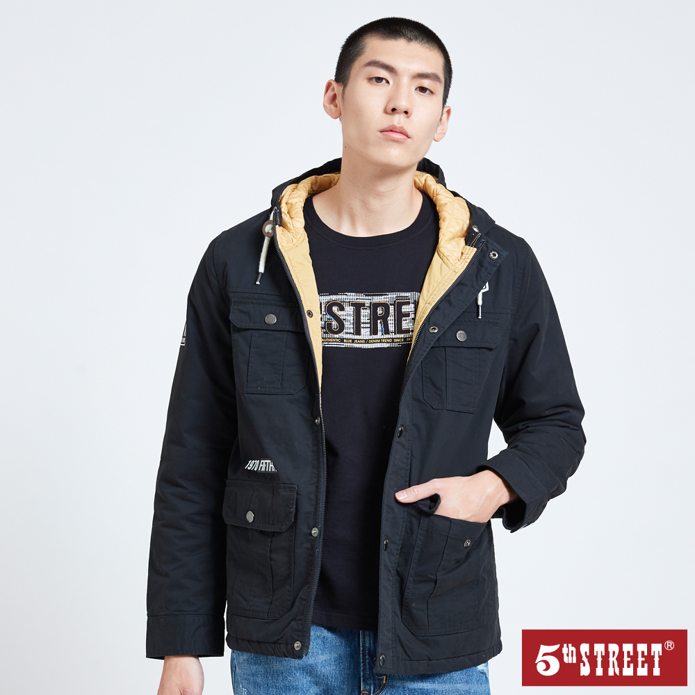 【5th STREET】男多口袋工作寬直筒褲-墨綠 歷史價格詳細信息