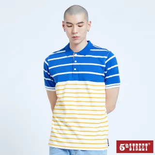 【5th STREET】男配色素面短袖POLO衫-水藍 歷史價格詳細信息