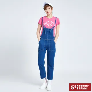 【5th STREET】女寬直筒運動褲-黑色 歷史價格詳細信息